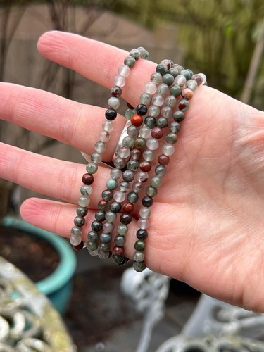 Bloodstone beaded crystal - beaded,
