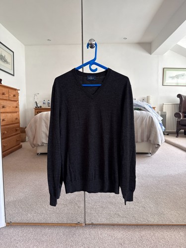 Hackett dark grey - grey, long-sleeve