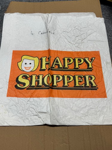Vintage happy shopper paper - shopper,