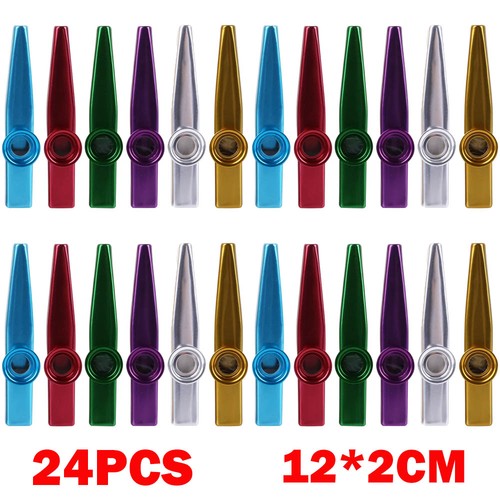 24pc metal kazoo instrument - metal,