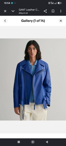 Gant lamb leather biker jacket - lamb,