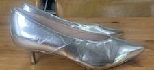 Topshop Silver Leather Kitten