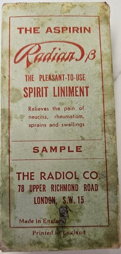 Vintage 1948 radian aspirin - vintage, radian-b