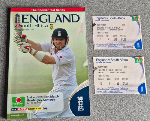 Cricket programme tickets - &, *