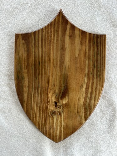 Wooden trophy shield - wooden,
