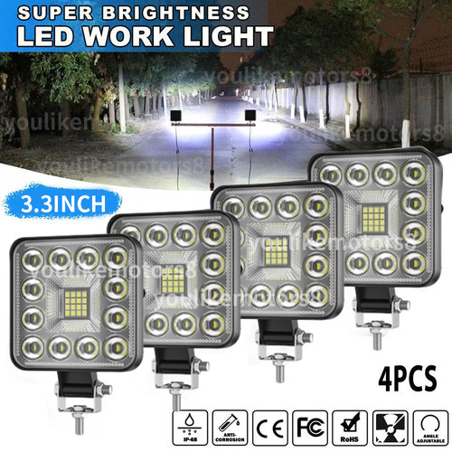 Four mini square led work - led,