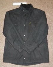 Gents Barbour Sapper Waxed Jacket In Black Size Medium / 40"Chest
