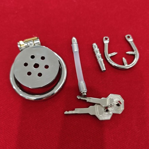 Male flat chastity cage - male,