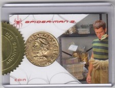 2008 Spider-Man 3 Movie Rare Veni Vidi Vici Julius Caesar Coin Relic Prop Card