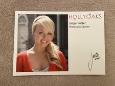 JORGIE PORTER    (HOLLYOAKS) PRESIGNED CAST CARD