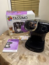 Bosch Tassimo My Way 2 Pod Coffee Machine Black with Brita Filter + Manuals