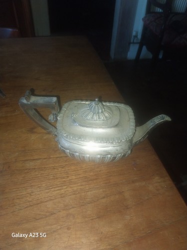 Solid silver teapot crichton - solid,