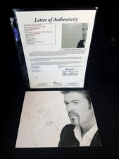 George Michael Signed 8x10 B&W