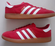 Men Adidas Munchen Trainers Size 10.5 Red