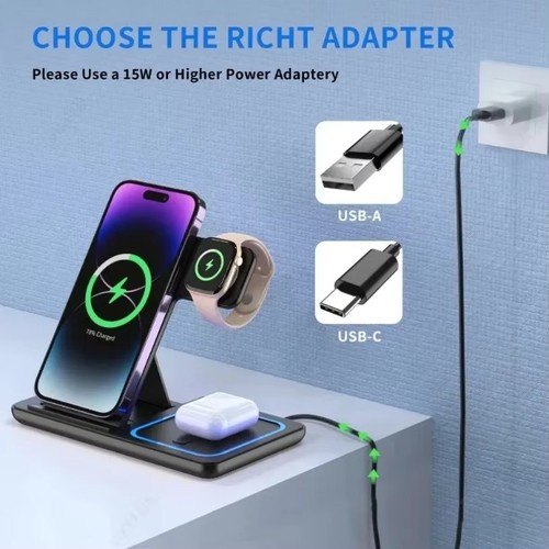3in1 fast wireless charger - 3in1,