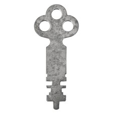 MOSLER Safe Co. XT17 Flat Steel Key 47mm - Vintage Key Hamilton OHIO - ref.k48