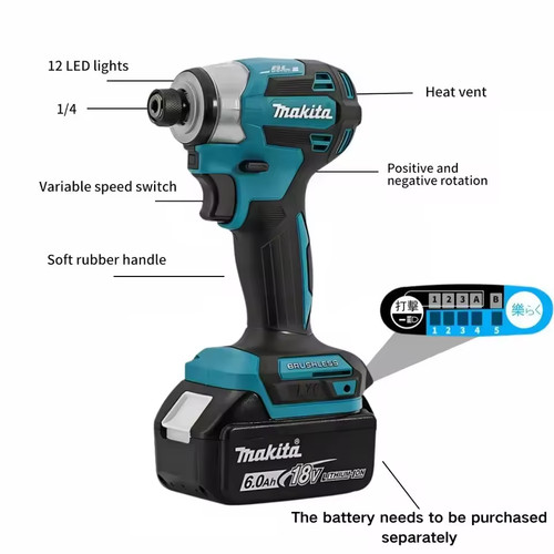 Makita dtd173 cordless - cordless, impact