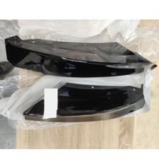 Glossy Black Front Splitter Covers For BMW 1 Series E82 Coupe M Sport 2007-2013