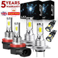 For Ford Mondeo - 6X 6000K LED Xenon HID Low/Fog/Side Headlight Bulbs Set