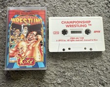 Championship Wrestling (1986) Epyx Kixx [G+] C64 Commodore 64 / 128 Game. 