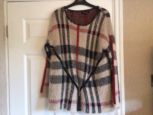 Ladies unusual jumper cream - unusual,