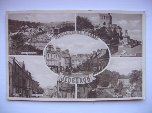 Jedburgh postcard roxburgh - jedburgh, postcard,