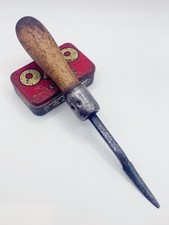 Vintage Moore & Wright engineers toolmakers small half round bearing scraper