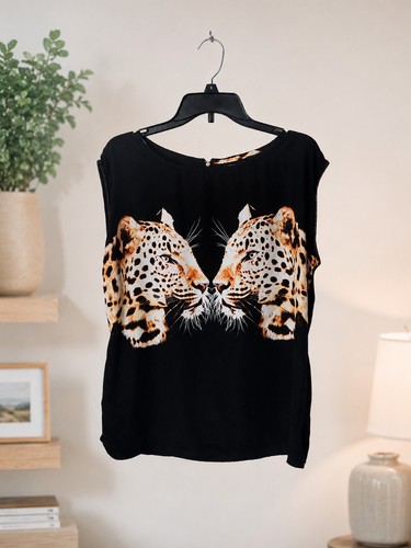 Paper tee women black - paper, women's