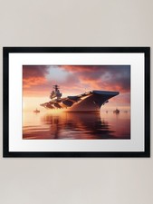 HMS Ark Royal At Sunrise