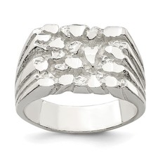 Sterling Silver Nugget Ring -