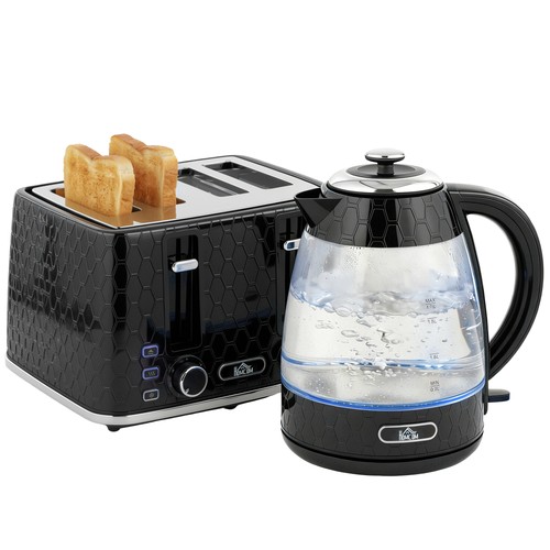 Homcom kettle and - homcom, toaster