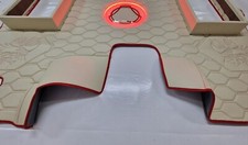 SCANIA S PRESTIGE HONEYCOMB LED FLOOR MAT SEAT BASES LHD RHD SWIVEL FOLD CAPTAIN