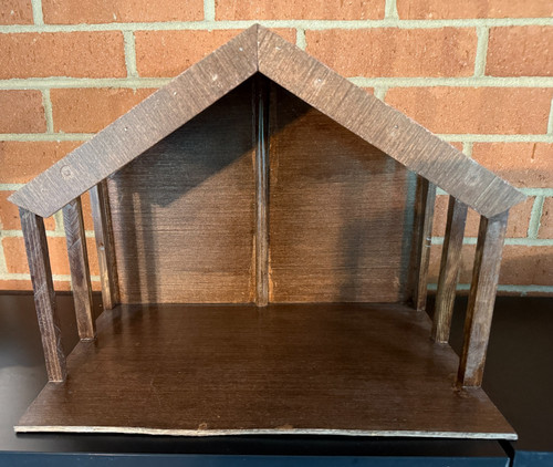 Large wooden nativity stable - large,