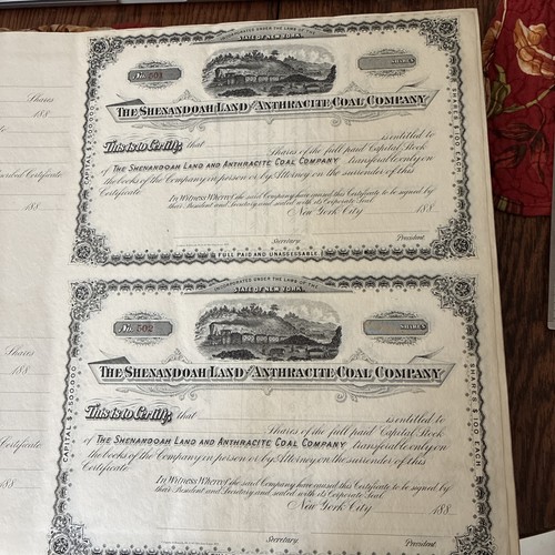 1880 unissued ledger 500 - 1880's,