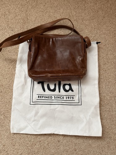 Tula brown leather - brown, crossbody