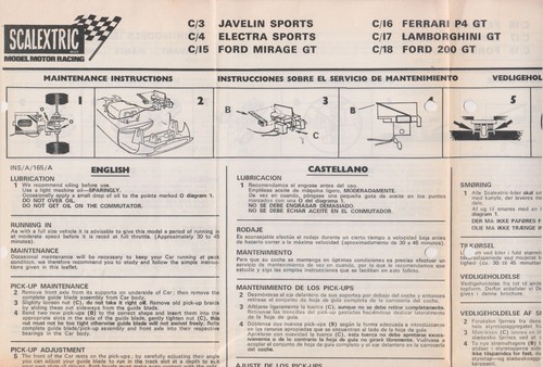 Scalextric 1969 ins - scalextric,