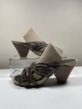 Clarks Cuban Heeled Mules