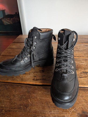 Grenson black leather boots - grenson, 8