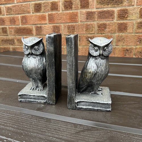 Pair owl bookends with - bookends, an