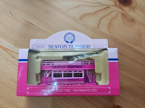 Seaton tramway pink - pink, tram