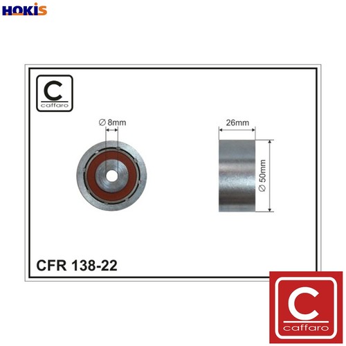 Deflectionguide pulley vribbed - deflectionguide,