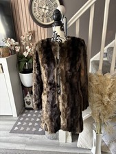 Michaela Louisa Modacrylic Fur Coat Jacket Size 10