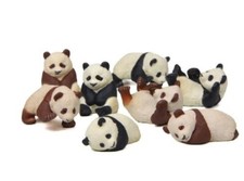 4Pcs Set Panda Mini Landscape