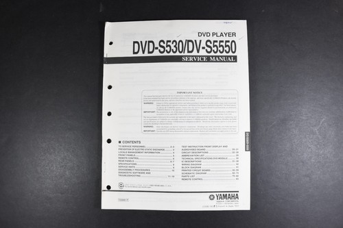 Yamaha dvd s530 - yamaha, dvd-s530