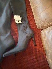 Zara FABRIC HIGH-HEEL BOOTS