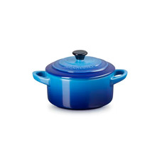 Le Creuset Stoneware Petite Round Casserole - 10cm - Azure Blue - NEW IN BOX!