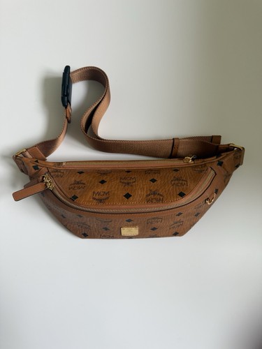 Mcm fursten belt - bag, cognac