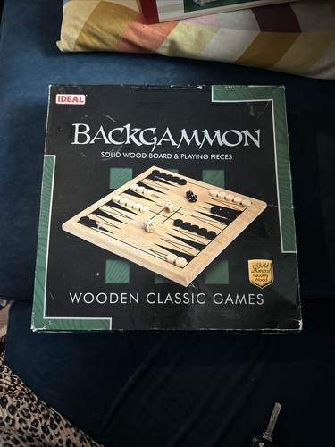Backgammon game solid wood - game,