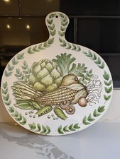 Retro Melamine Chopping Board with Vegatable Design Kitchenalia Vintage