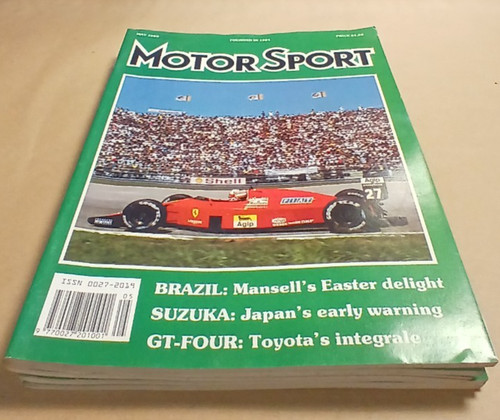 1989 motor sport magazine - motor,